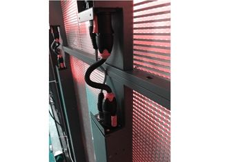 L'esposizione di LED trasparente all'aperto dell'affitto P10.4/personalizza la parete divisoria flessibile del LED