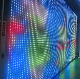 Schermo trasparente P25.6MM di vetro LED del Gridding 2R1G1B con il Governo di alluminio