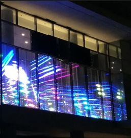 Esposizione di LED trasparente di vetro della IMMERSIONE impermeabile del Governo P8 all'aperto per la pubblicità/fase