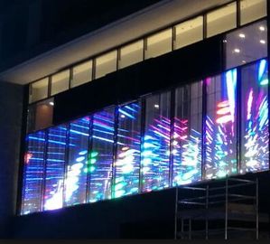 Esposizione di LED trasparente all'aperto all'aperto di P5 SMD per la pubblicità di costruzione