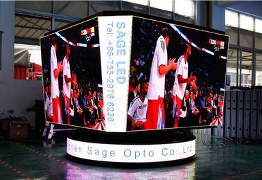 Schermo di definizione LED del passo degli schermi P8mm dello stadio LED del cubo di pallacanestro alto