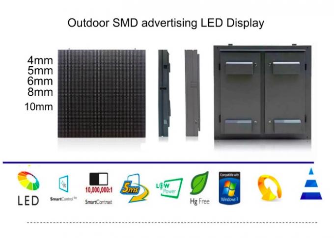 Esposizione di LED di pubblicità commerciale di colore pieno all'aperto di P8 SMD impermeabile