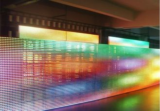 Schermo di visualizzazione trasparente di vetro trasparente del LED dell'esposizione/5000 pidocchi di SMD5050 P16
