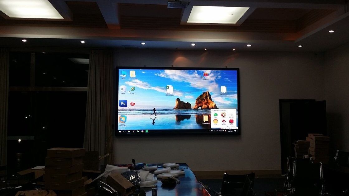 Parete locativa 1R1G1B dell'esposizione di LED della fase P7.62 con il Governo ultra esile